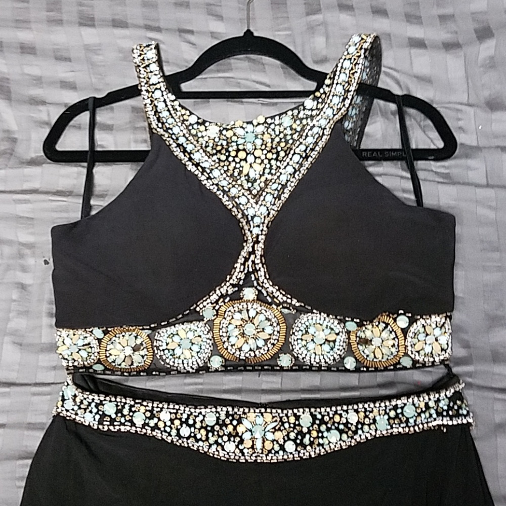 Boho Style Long Two Piece Prom Dress